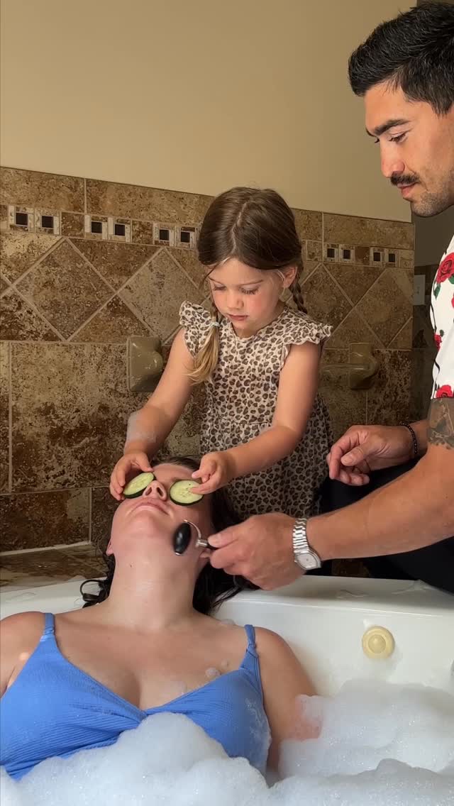 Instagram post by @hannahwiththelipstick for Raw Sugar Living. Caption reads: Gigi eating the cucumbers! 🥹😅 I feel so loved....