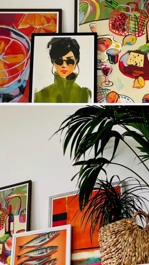 Instagram post by @rachel_tower_house for Fy!. Caption reads: [...] my fantastic bundle of framed prints from....