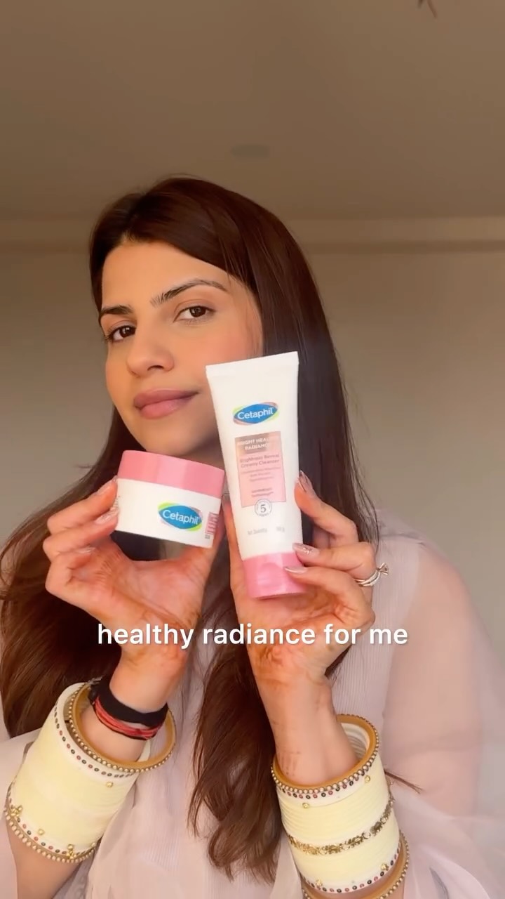 Instagram post by @dhritimehra for Cetaphil. Caption reads: My skin is loving the calm after the storm......