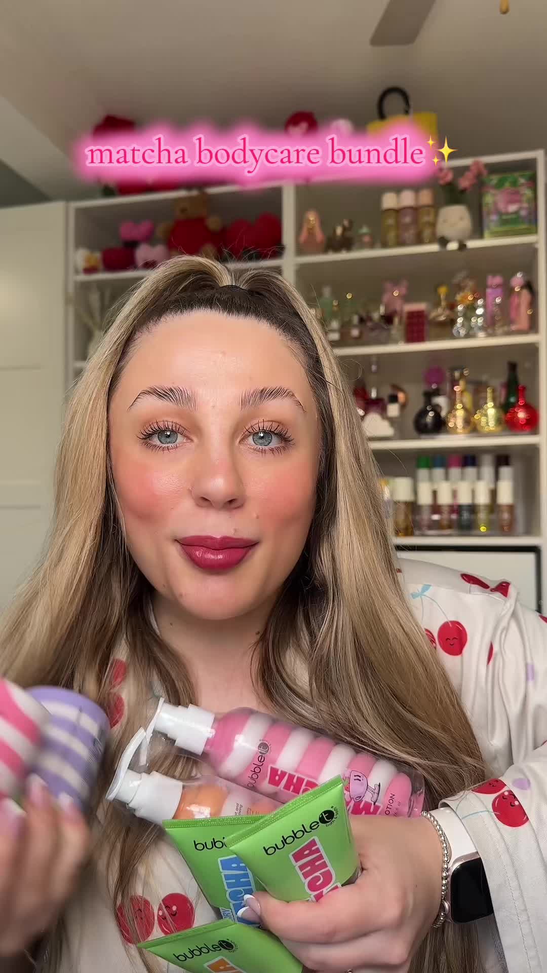 TikTok post by @itsissiex for Bubble T Cosmetics. Caption reads: this is such a cute bundle😍✨@Bubble T Cosmetics....