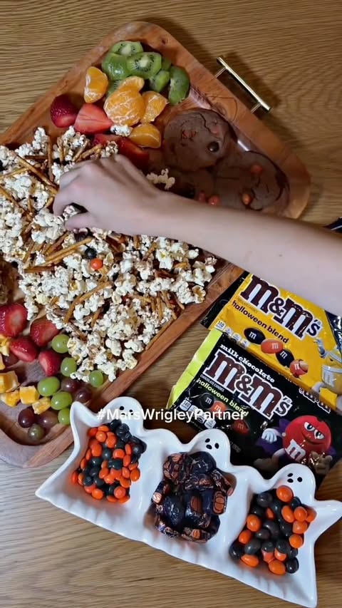 Instagram post by @makingfrugalfun for New Engen Creators. Caption reads: #MarsWrigleyPartner 🎃 Save this idea for your....