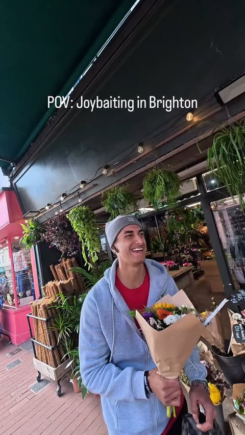 Instagram post by @connorboorepov for Vodafone Group. Caption reads: AD Challenging a stranger to spread the kindness....