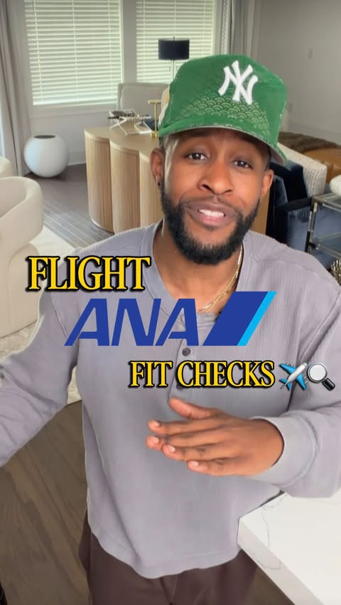 Instagram post by @taylormadegq for ANA. Caption reads: FLIGHT FIT CHECKS WITH ANA ✈️🇯🇵 For today’s....