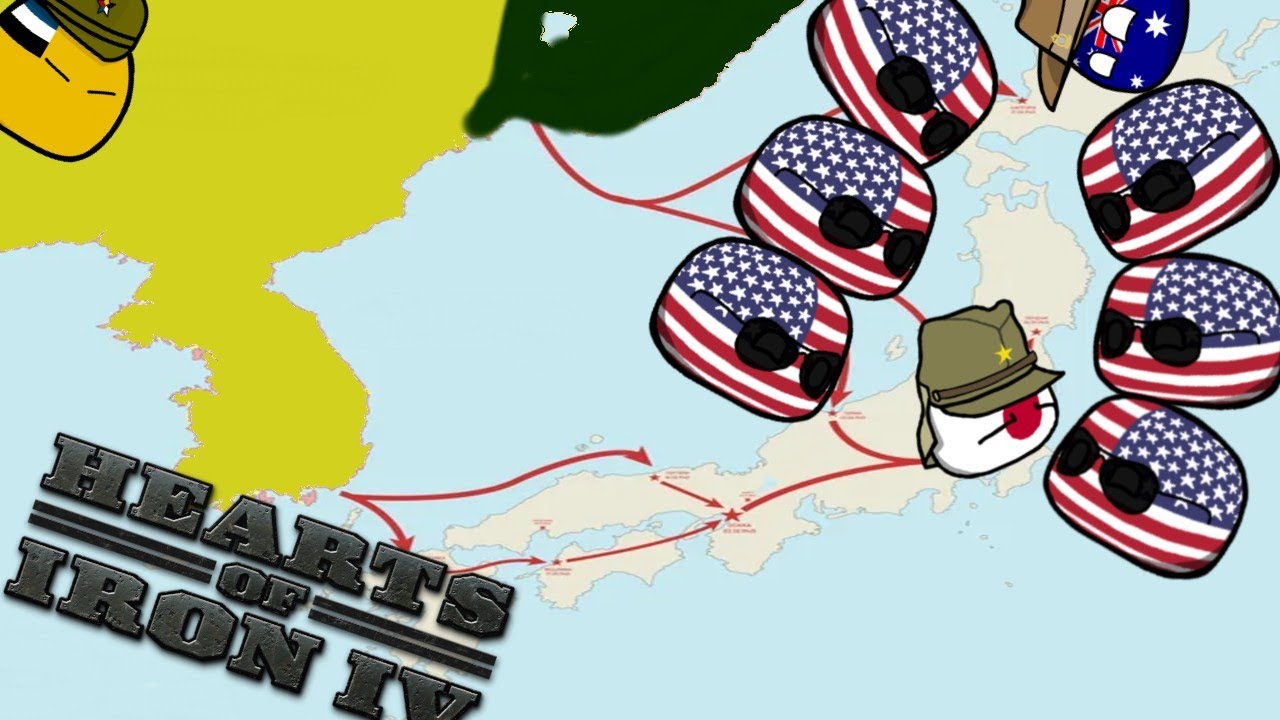 YouTube post by @Bokoen1 for Displate. Caption reads: The Greatest Allied Dumpster Fire - Hoi4 MP In A....