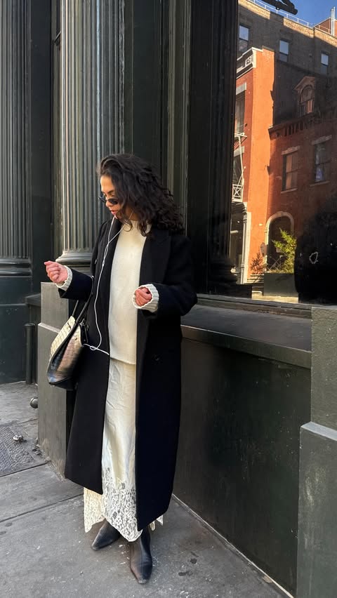 Instagram post by @lilgalvin for REVOLVE. Caption reads: Blazer from EAVES on @revolve #revolveambassador.