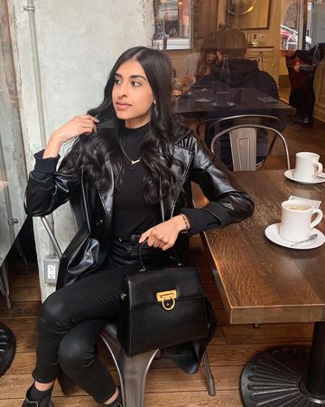 Instagram post by @lifewithimran for Mine & Yours. Caption reads: That’ll be a ☕️ Oat Milk Americano misto 🌬....