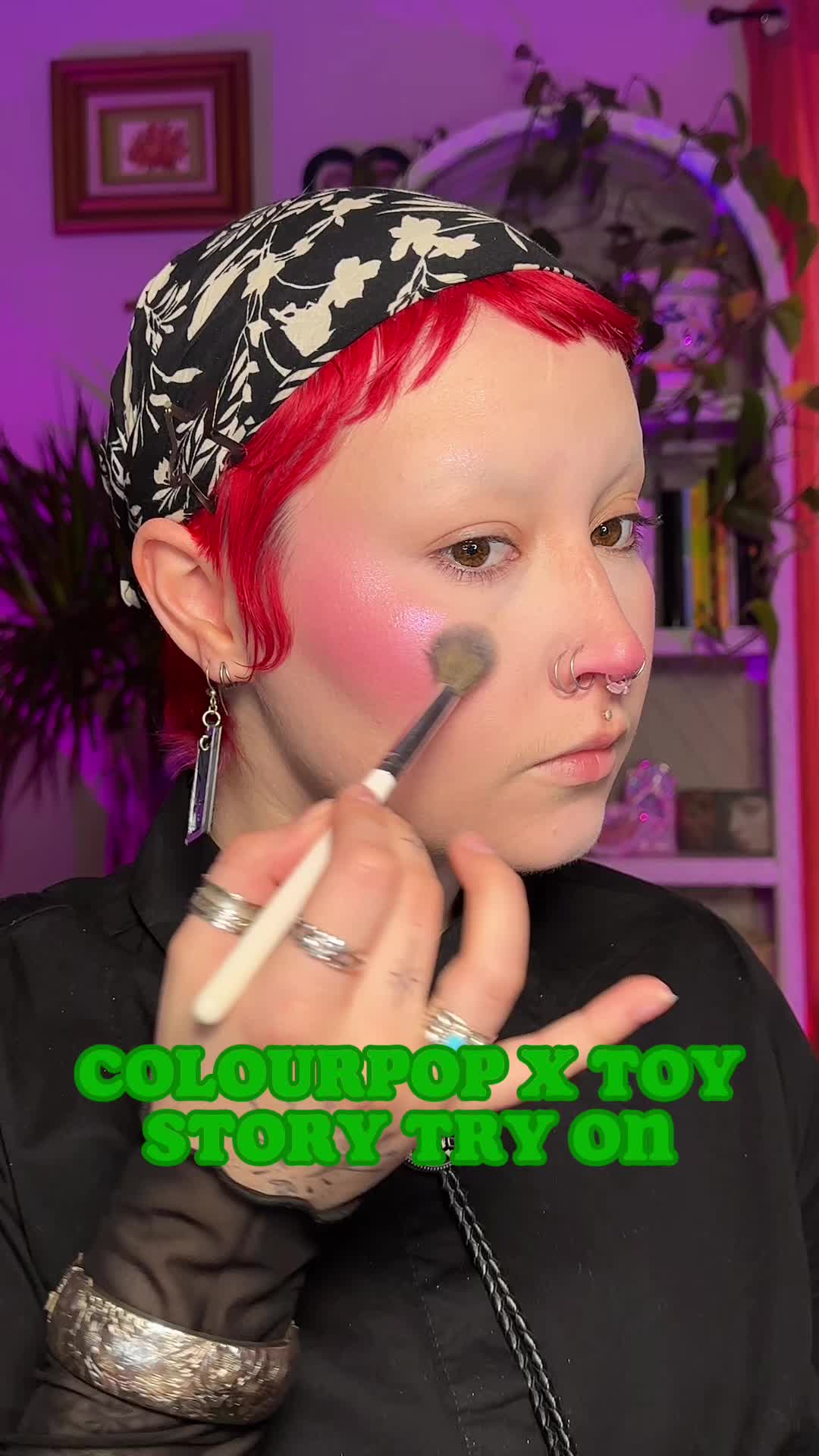 TikTok post by @torycarrasco for Freck Beauty. Caption reads: Let’s play with the new Toy Story Collection from....