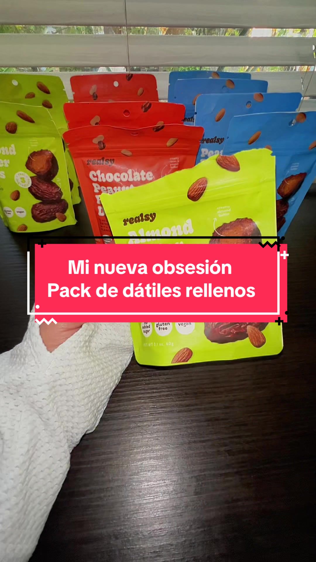 TikTok post by @369access for Realsy. Caption reads: [...] #highfiber #healthydessert @realsy foods.