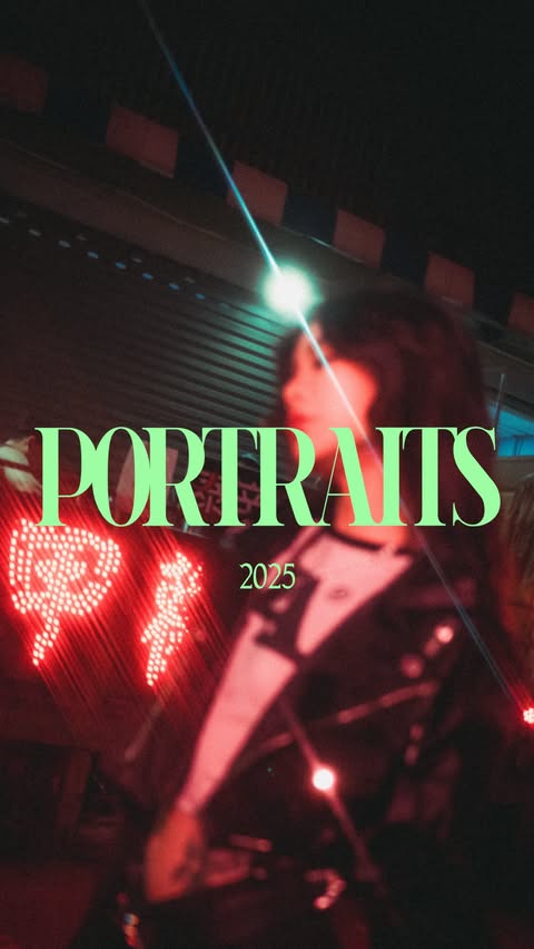 Instagram post by @cinematicmodeon for Fujifilm. Caption reads: 2025 in PORTRAITS It’s a wrap and what a year it....