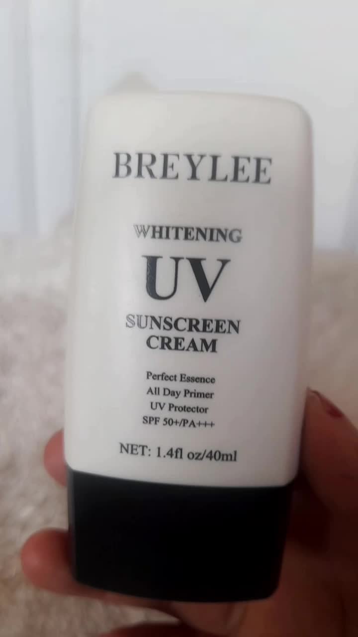 TikTok post by @yantirawi244 for Breylee Indonesia. Caption reads: sunscreen ternyaman yang engga bikin dempul....