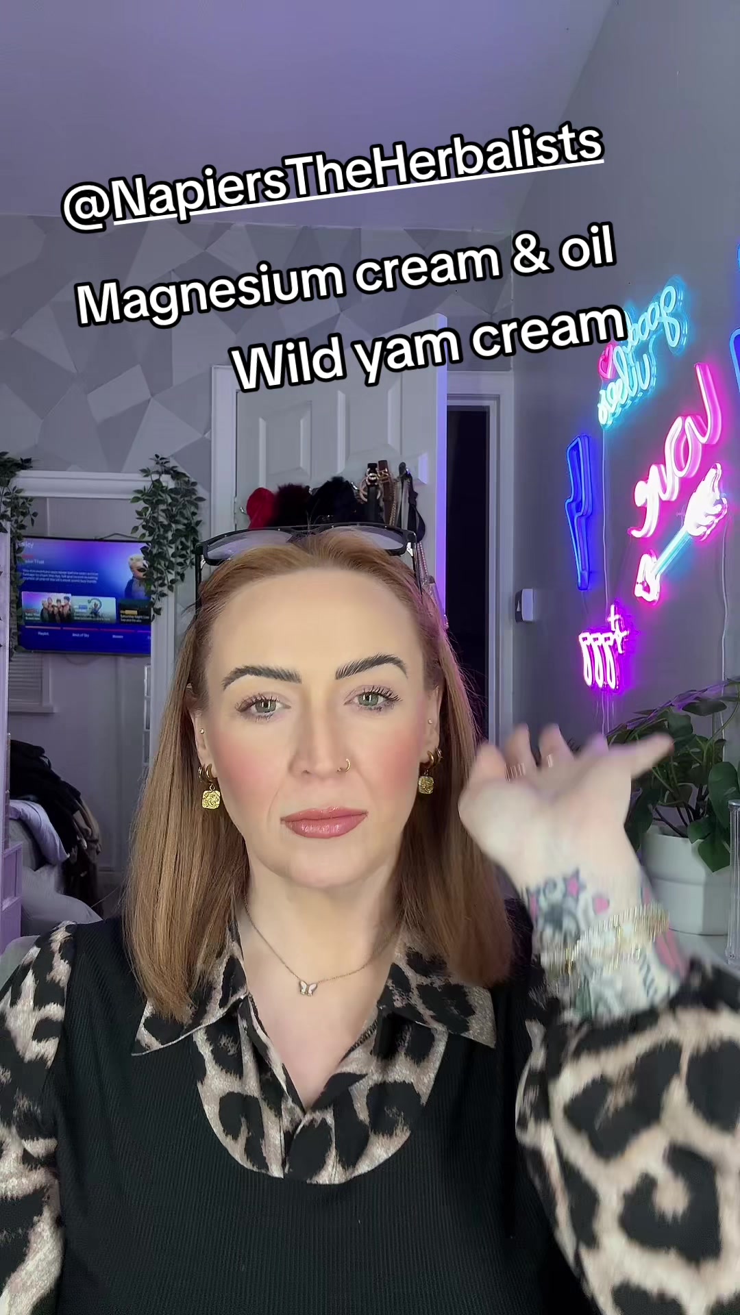 TikTok post by @ashley_makeup_life for Napiers. Caption reads: [...] #herbal #fyp #viral #naturalskincare....