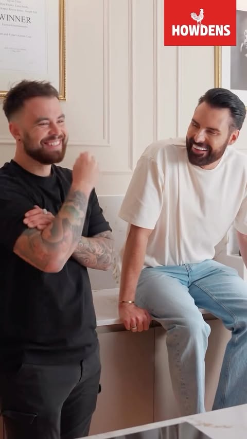 Instagram post by @rylan for Howdens. Caption reads: Come and take a look around my brand new....