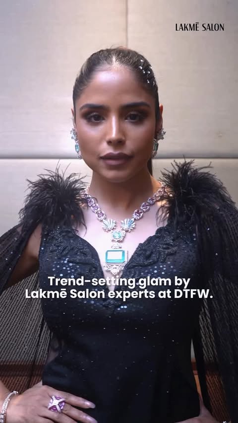 Instagram post by @timesfashionweek for Lakmé Salon. Caption reads: From concept to couture-Lakmē Salon is the....