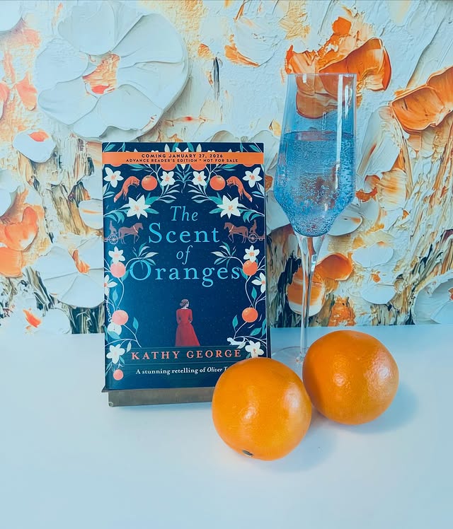 Instagram post by @cmtloveswineandbooks for TLC Book Tours. Caption reads: 🍊Book Feature 🍊 Thank you so much @tlcbooktours....