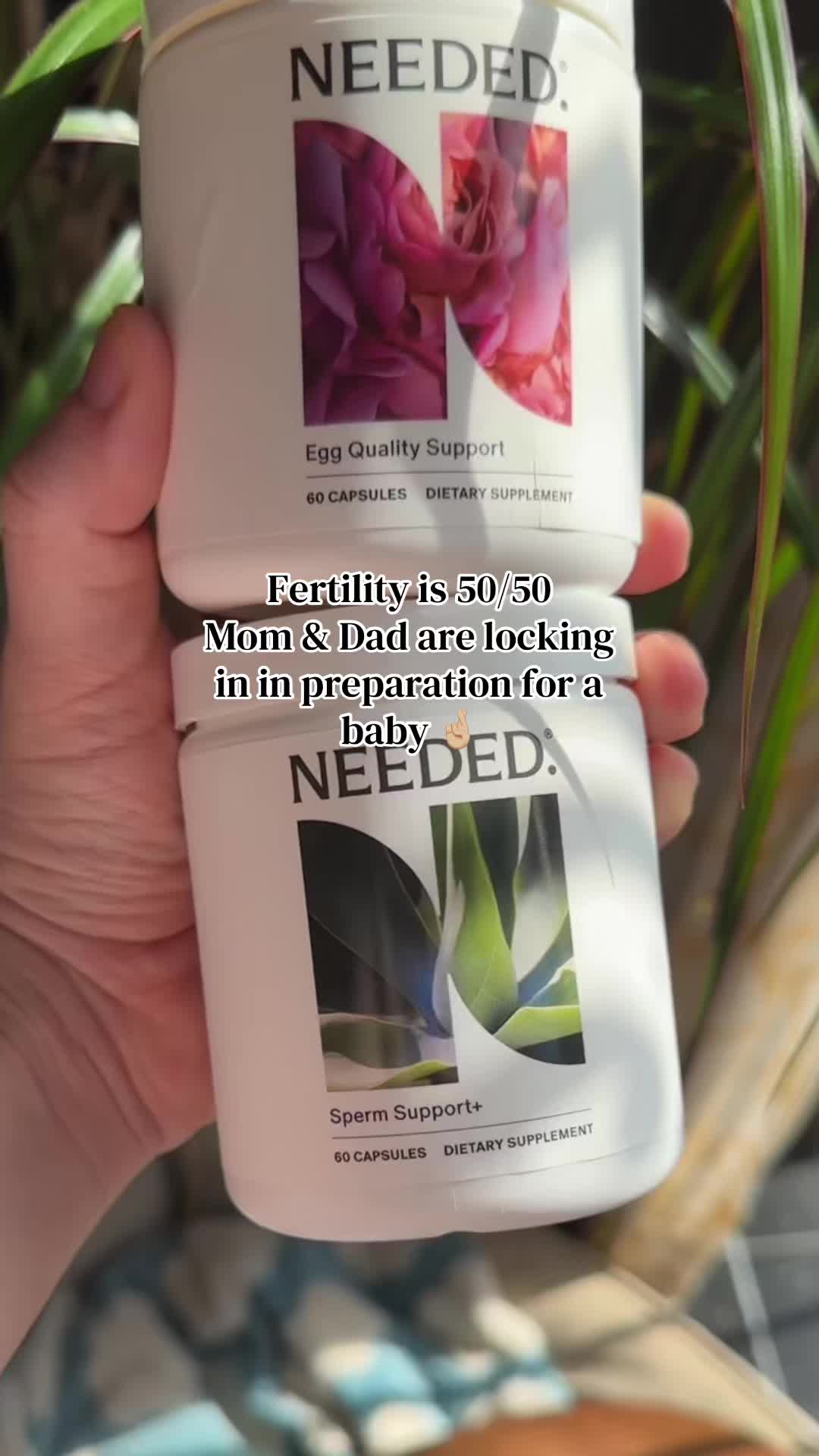 TikTok post by @haysiess for Needed. Caption reads: [...] #fertility #babies #fertilityjourney @Needed....