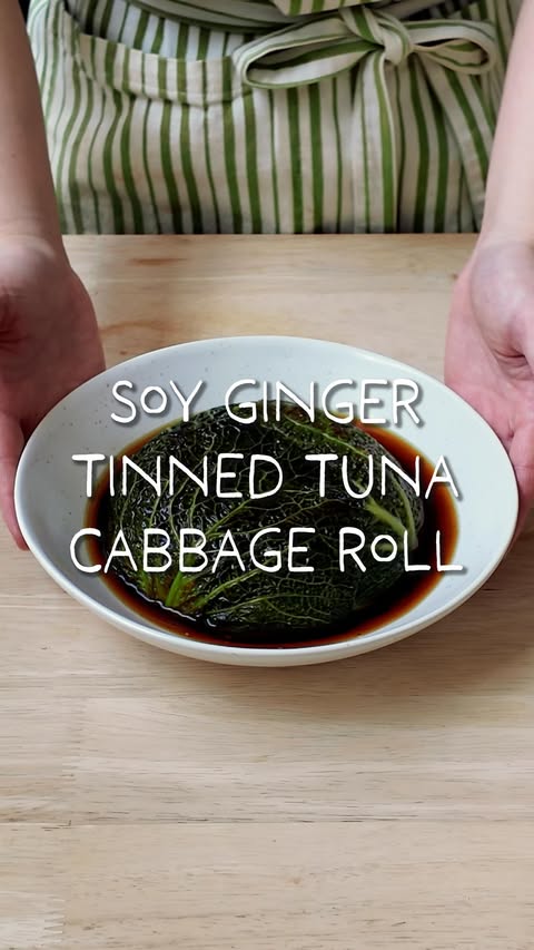 Instagram post by @daywithmei for Wild Planet Foods. Caption reads: Ginger soy stuffed cabbage with @wildplanetfoods....