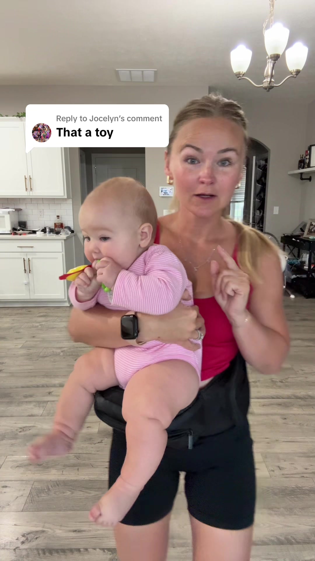 TikTok post by @lindsey.whittle for Tushbaby. Caption reads: Replying to @Jocelyn the Tushbaby is one of my....
