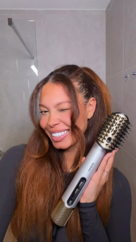 Instagram post by @aureefabienne for BaByliss. Caption reads: Switching it up for the holidays with @babyliss ✨....