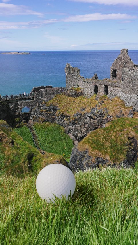 Instagram post by @paperboyo for Discover Northern Ireland. Caption reads: ad| The 153rd Open returns to Royal Portrush, and....