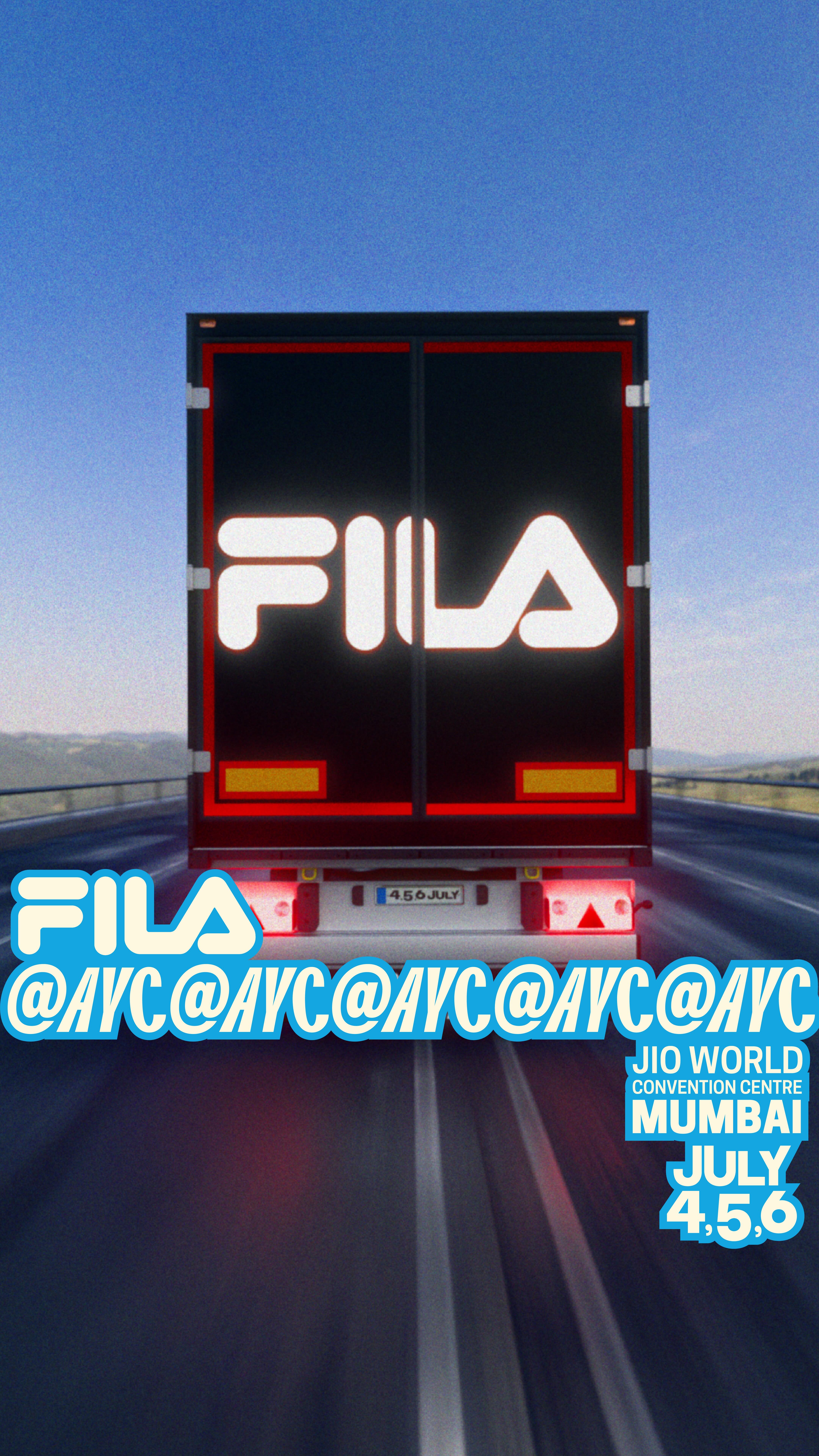 Instagram post by @allyoucan.in for Fila. Caption reads: @filaindia is all set to take over AYC 2025! we’ve....