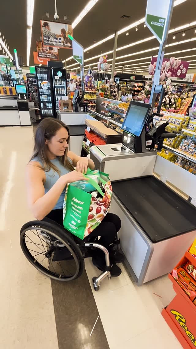 Instagram post by @cdnparalympics for Sobeys. Caption reads: Before becoming a new mom this week, Paris 2024....