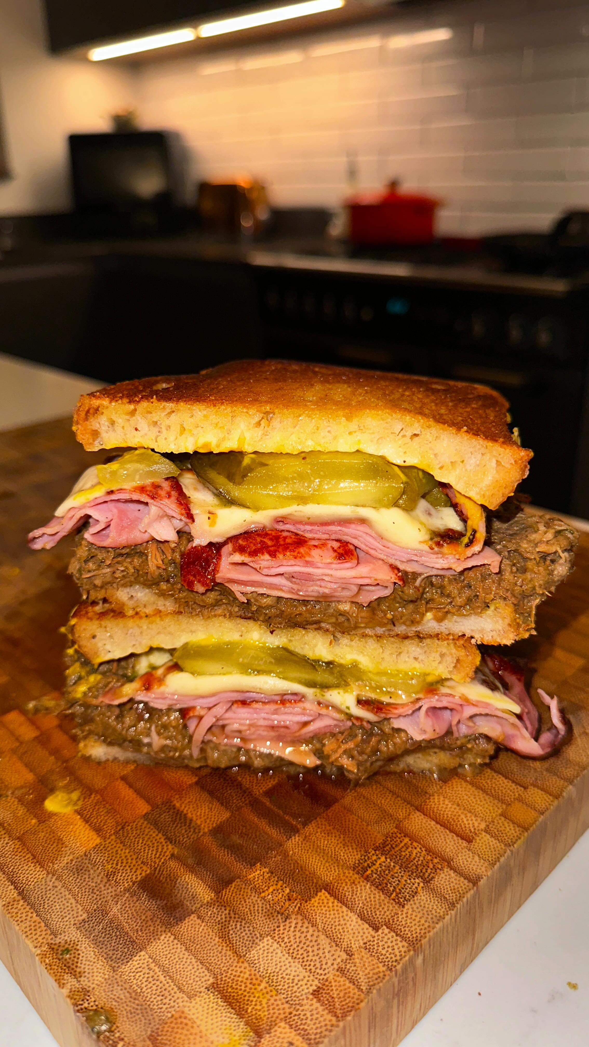 Instagram post by @bitta_banging for Square. Caption reads: AD | Square Sambos Episode 5 - Row Wines Cubano 🫡....