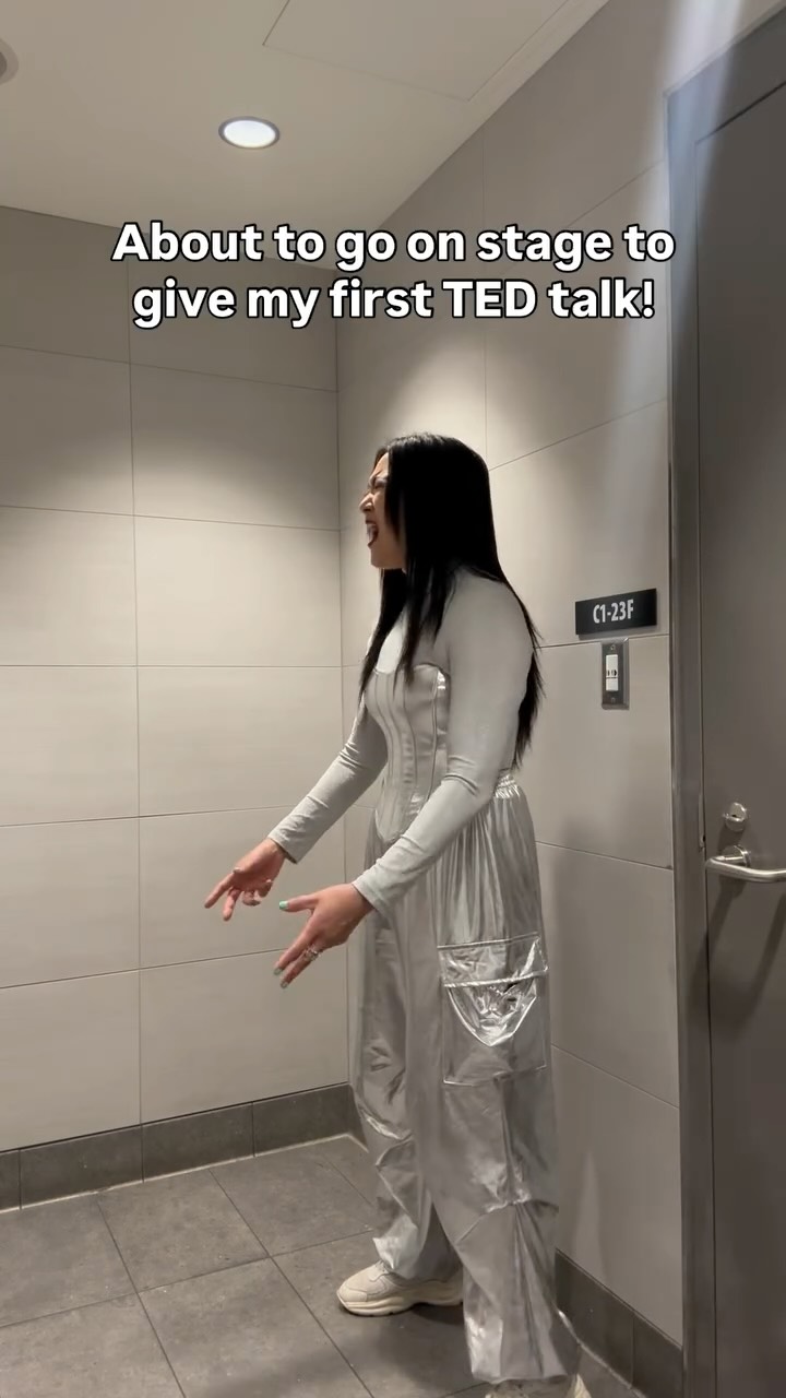 Instagram post by @charlenekaye for TED. Caption reads: I spent the past 3 months creating the most....