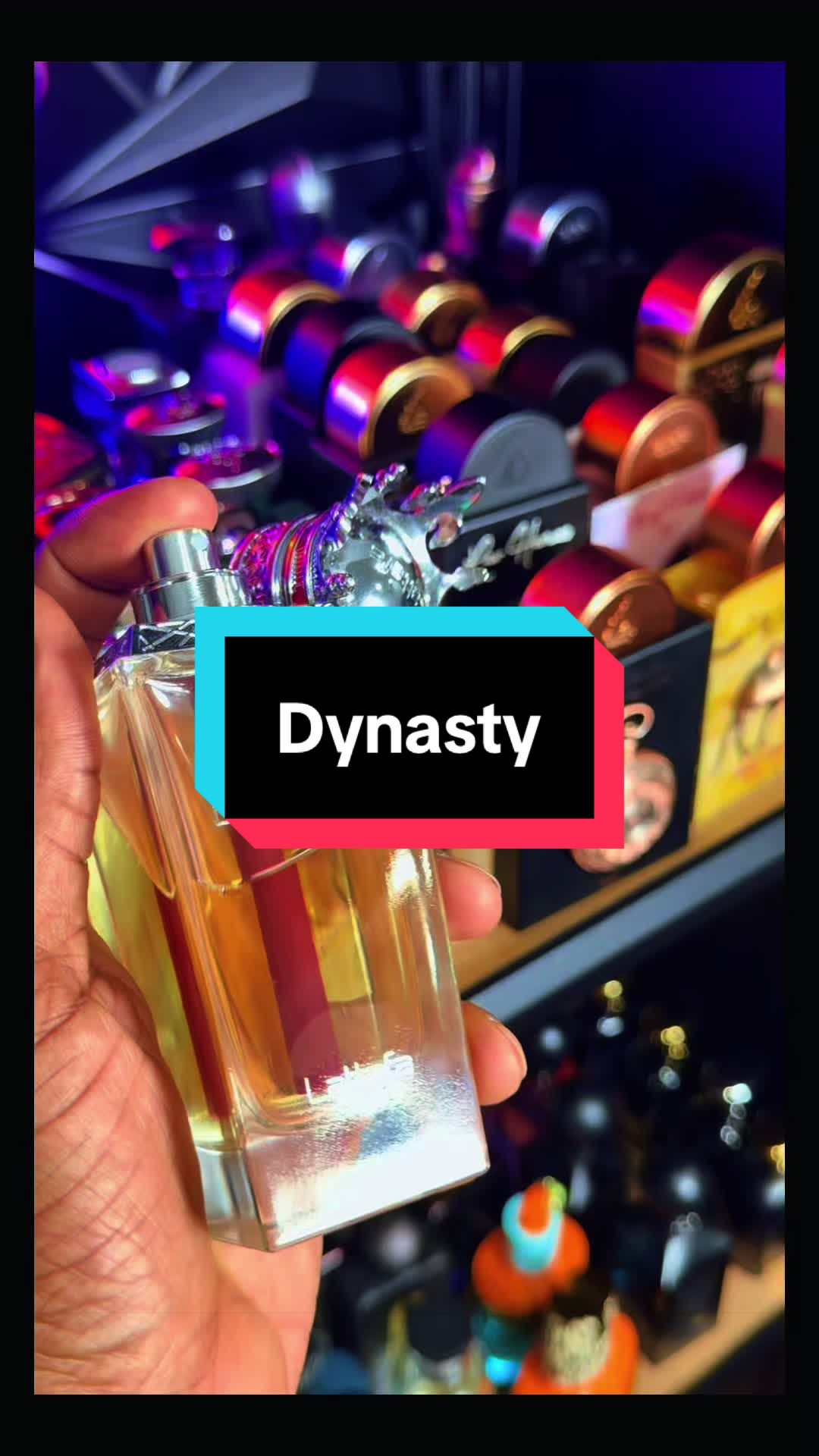 TikTok post by @mr.scentilligence for Oudware. Caption reads: [...] #colognes #foryoupage @LATTAFA USA @Oudware.