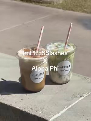 TikTok post by @chloe.slawson for imPRESS Beauty. Caption reads: ImPRESSlash X Aphi💜✨ @Impress #imPRESSAPHI #ad.