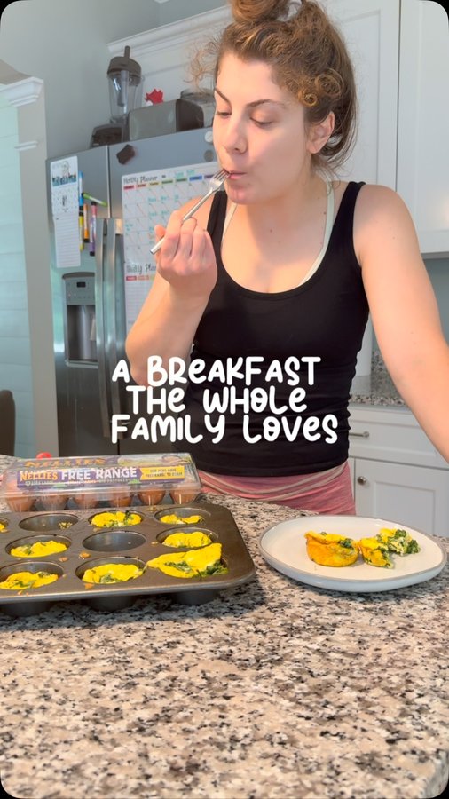 Instagram post by @karissastevens_ for Nellie's Free Range. Caption reads: [...] family enjoys? Absolutely! And....