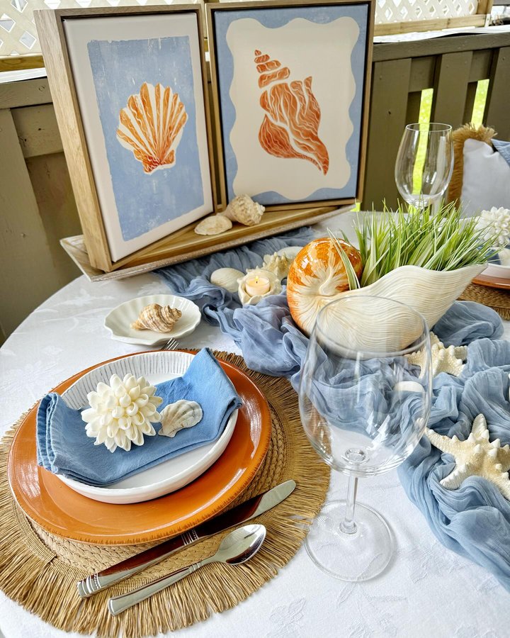 Instagram post by @dining_delight for Opposite Wall. Caption reads: Dreaming of a seaside vacation but can’t get away?....