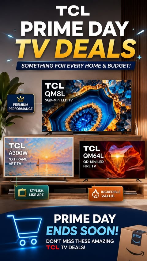 Instagram post by @haileykubraatasoy for TCL USA. Caption reads: #ad Prime Day is almost over, but TCL still has....