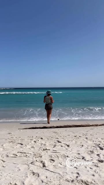 Instagram post by @bridgetteljk for Corona. Caption reads: [...] a favourite beach? 🏖️ #WorldOceanDay....