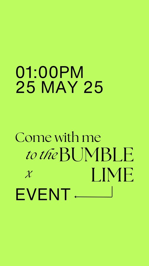 Instagram post by @gracealexandriaa for Bumble UK and Ireland. Caption reads: No more ‘you’re too far excuses’ - London dating....