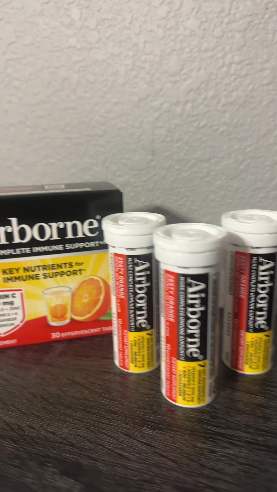 TikTok post by @lizette.cazares for Airborne. Caption reads: [...] to prevent me from getting sick! These....
