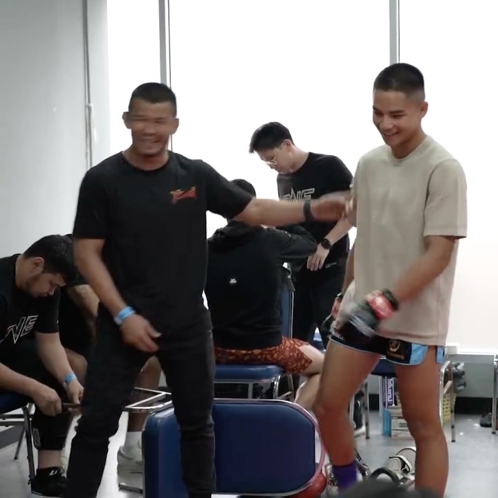 Instagram post by @johanghazali_ for ONE Championship. Caption reads: Teen phenoms sharing a locker room 🥊 Don't miss....
