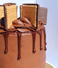 Instagram post by @fluffcups for Eater LA. Caption reads: #closeup photo of the Bahlsen Cookie Co “Death by....