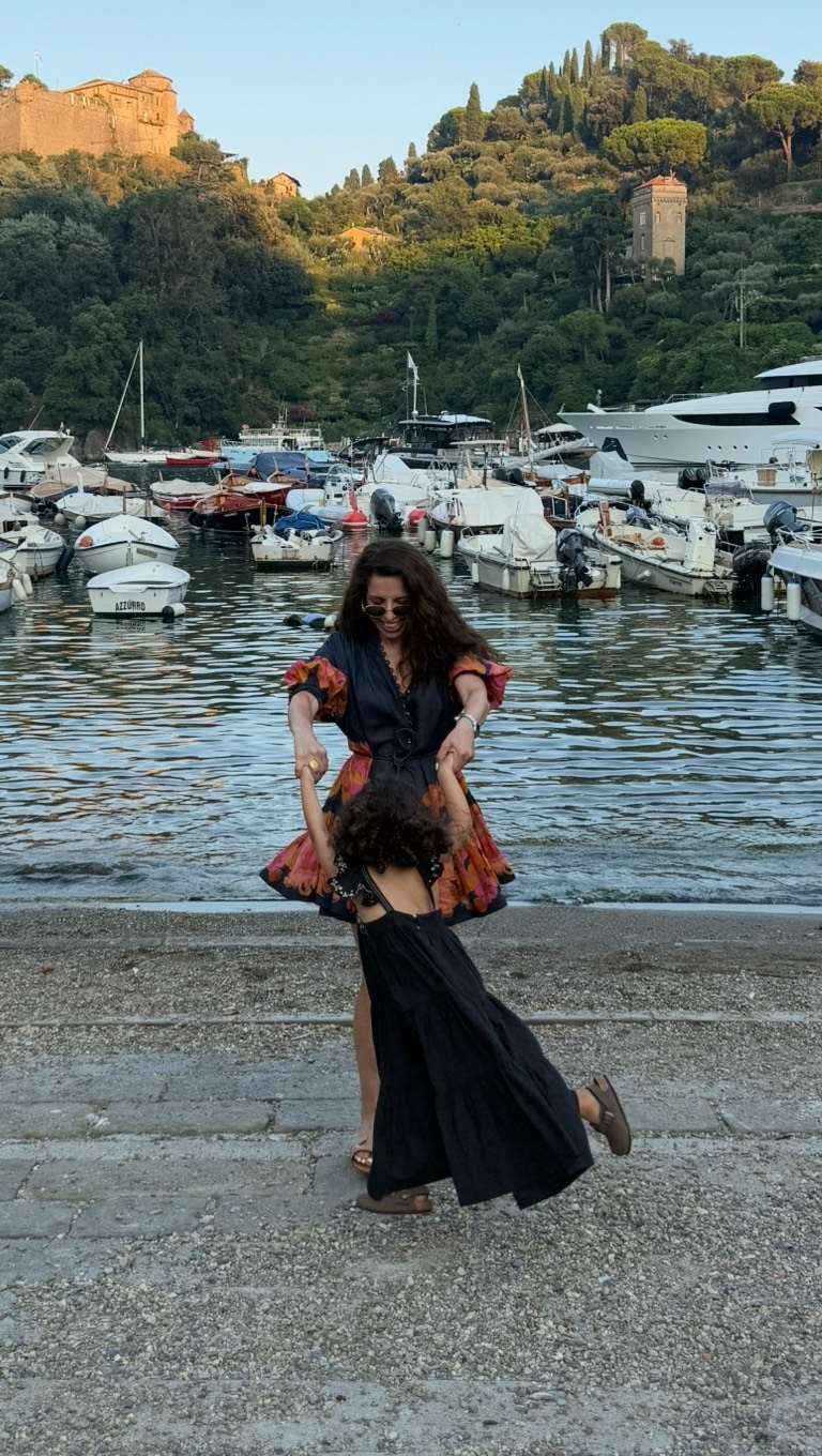 Instagram post by @tattoumaa for ZIMMERMANN. Caption reads: [...] Portofino night ✨💕

Partner look 💃....