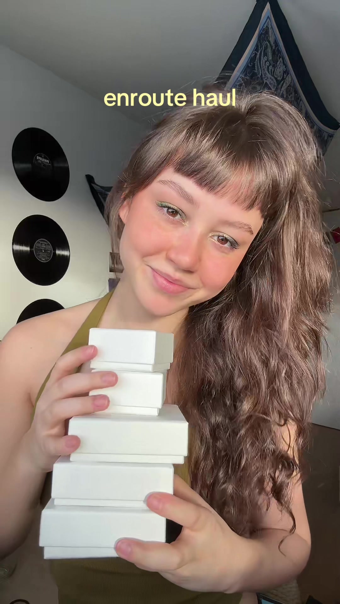 TikTok post by @liiiiiinah for En Route Jewelry. Caption reads: in love🤎 @en route jewelry #enroutejewelry....