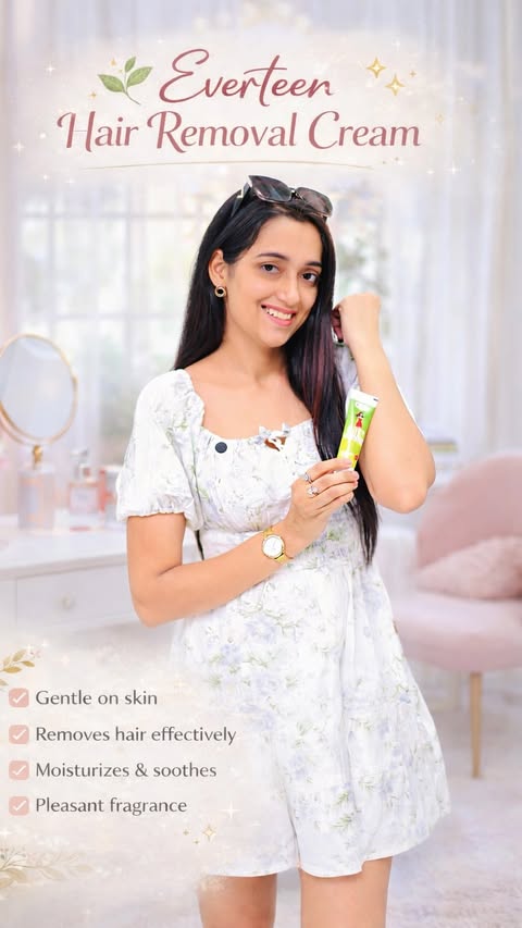 Instagram post by @nishubijarnia for everteen. Caption reads: Dermatologically tested BUY NOW everteen....
