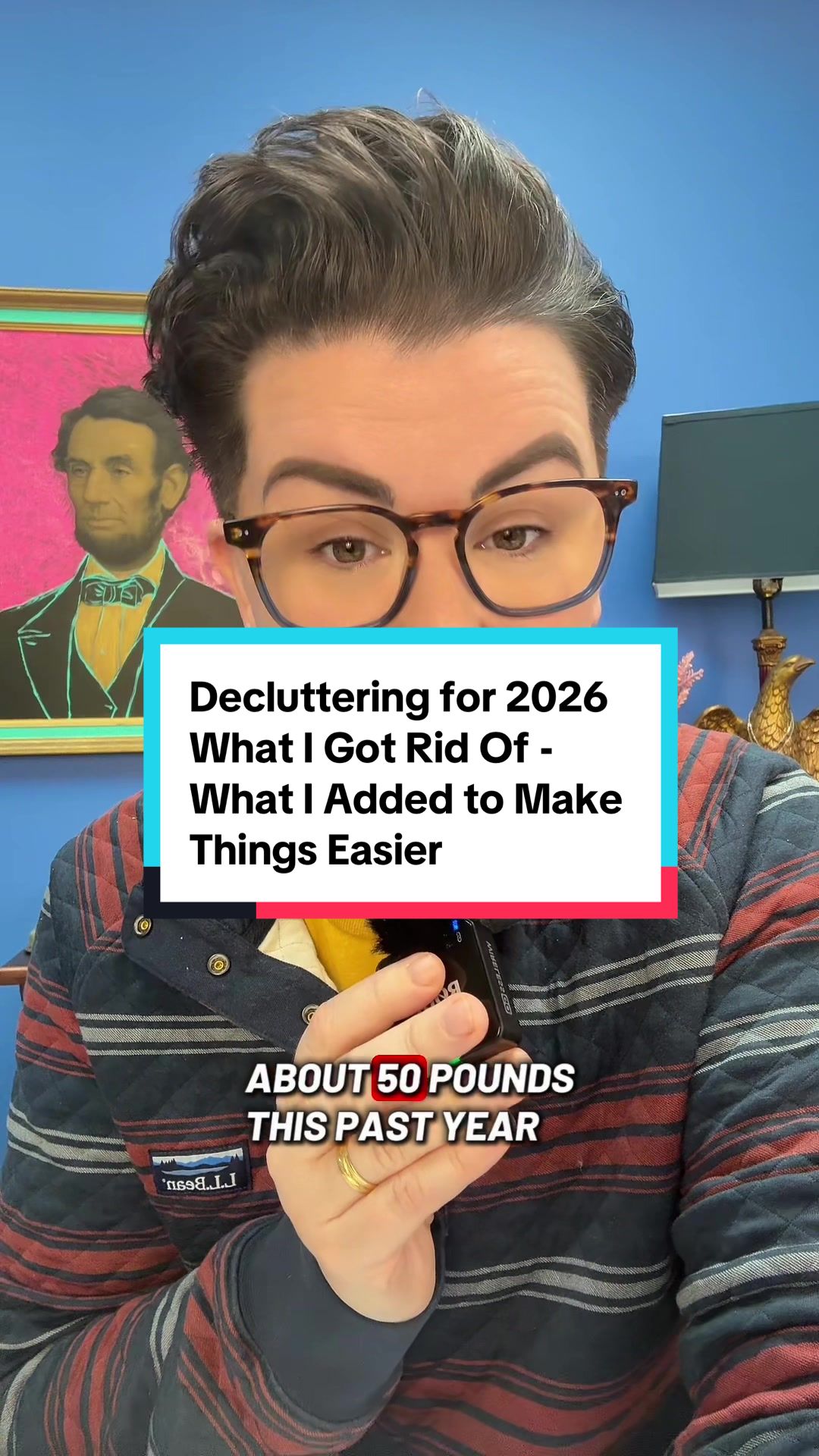 TikTok post by @underthedesknews for DeleteMe. Caption reads: [...] or setting yourself up for success in 2026?....