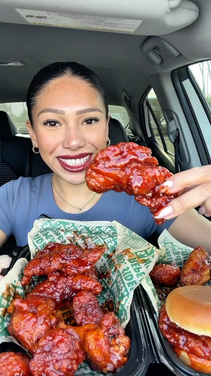 Instagram post by @keilapachecoeats for Wingstop. Caption reads: @wingstop Never misses their new Fiery Lime is....