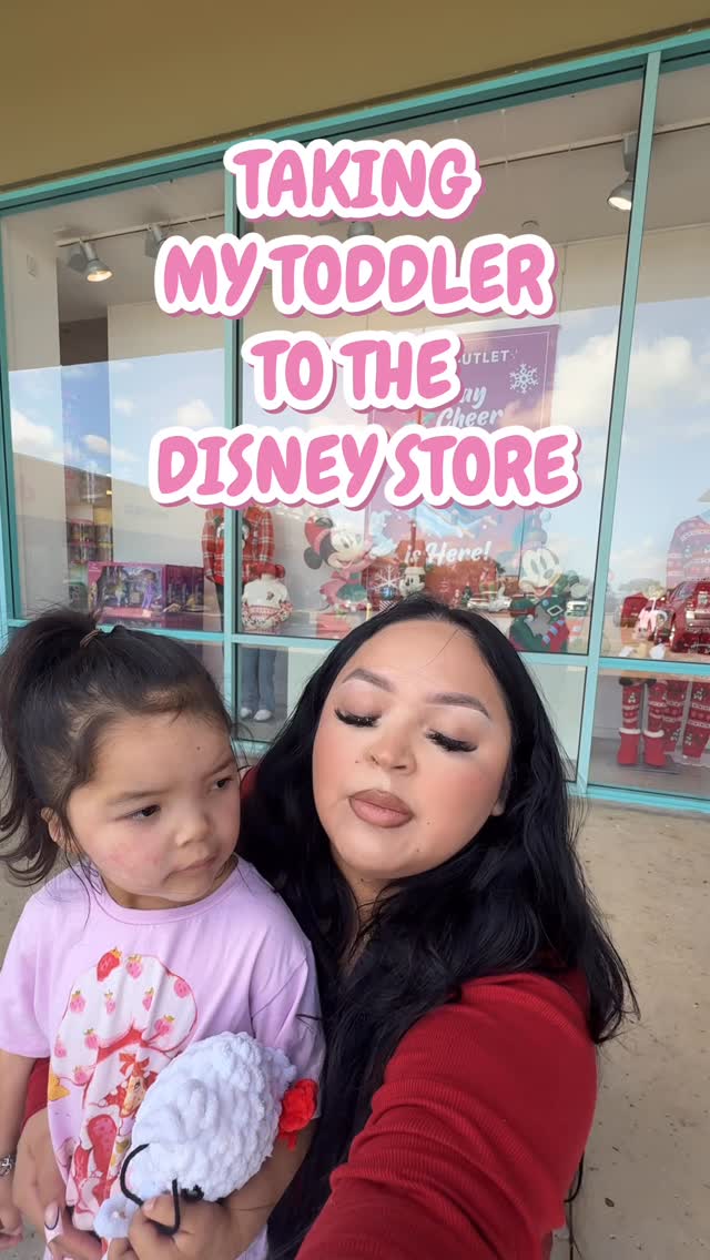 Instagram post by @therealpinklibra for Disney Store. Caption reads: Umm her purse??🥲🥲🧌💗 @disneystore #disney....