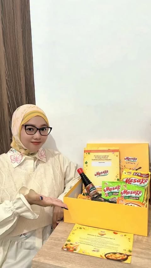 Instagram post by @dwicitraayu_ for Masako. Caption reads: My first Masako Challenge is officially on! 💛✨....