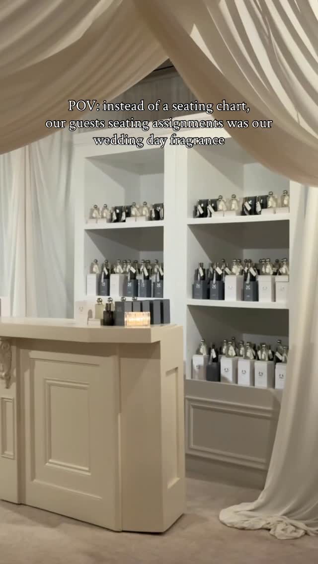 Instagram post by @youngcouture_ for PARFUMS de MARLY. Caption reads: [...] guest our wedding scents from....