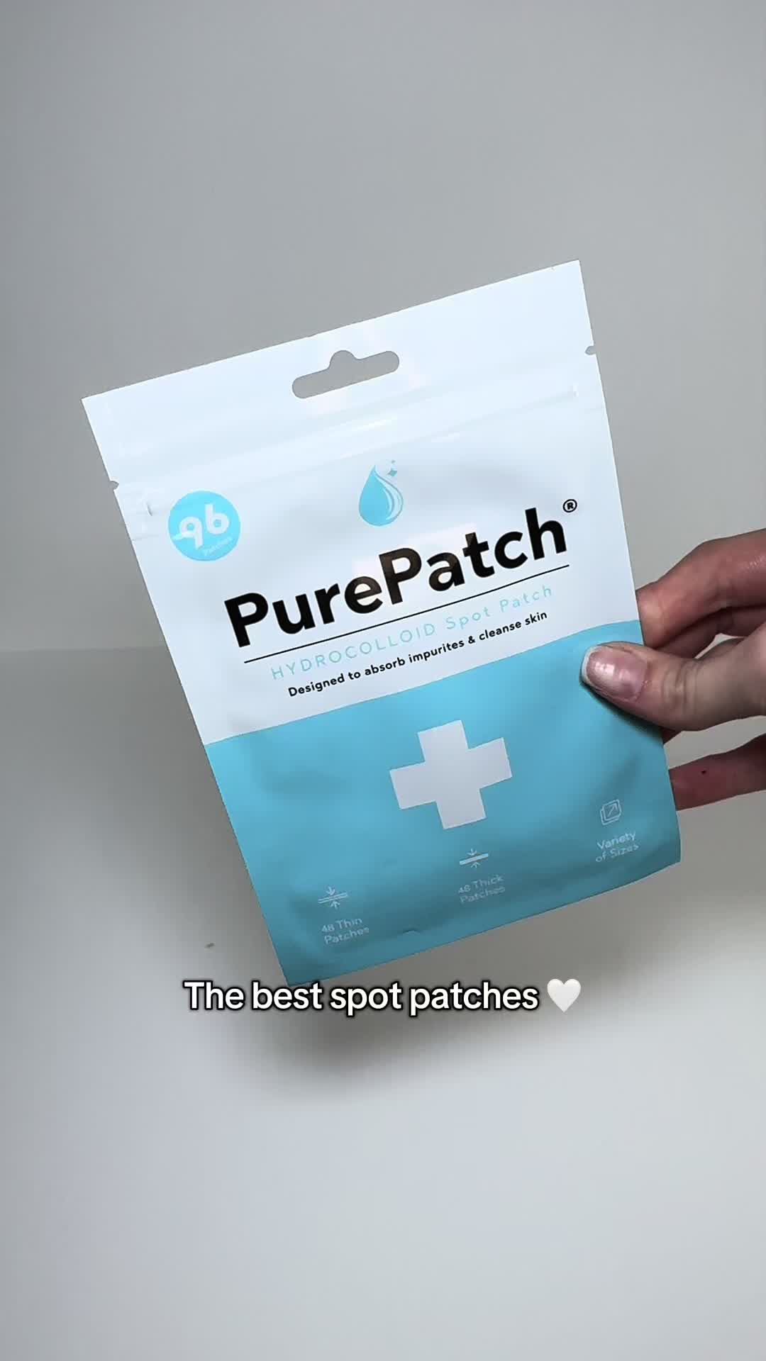 TikTok post by @paigeypiesx for PurePatch. Caption reads: [...] Day and night patches included 🫶🏻....