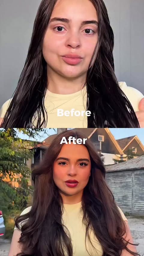 Instagram post by @juliethortega16 for Drybar. Caption reads: Since I started using Drybar’s Blowout Defense in....