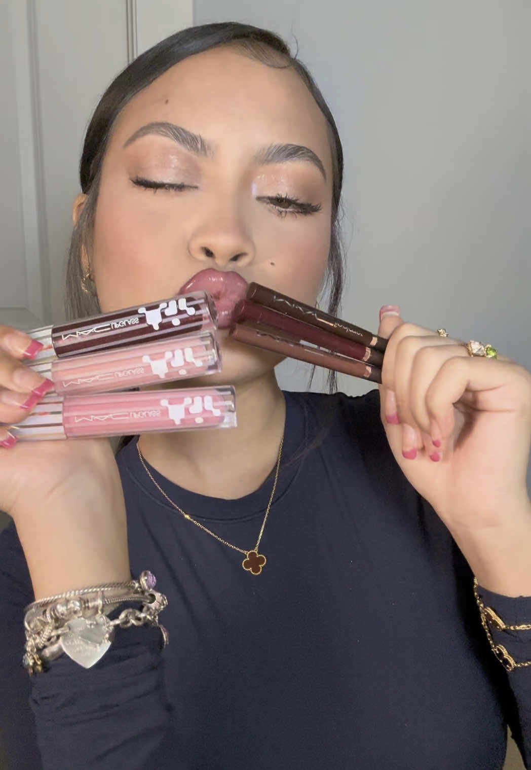 TikTok post by @_vanessaanne for maccosmetics. Caption reads: @maccosmetics just knows exactly what the girls....