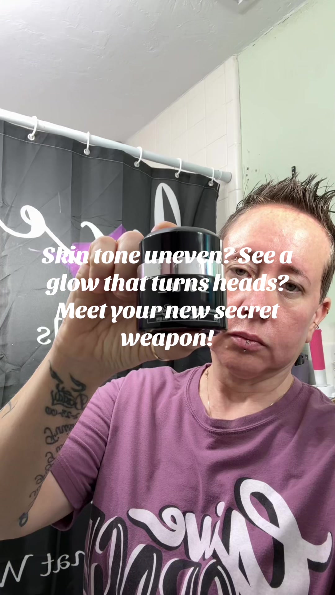 TikTok post by @rhondathewarriorqueen for LG BEAUTY. Caption reads: [...] essential, where science meet....