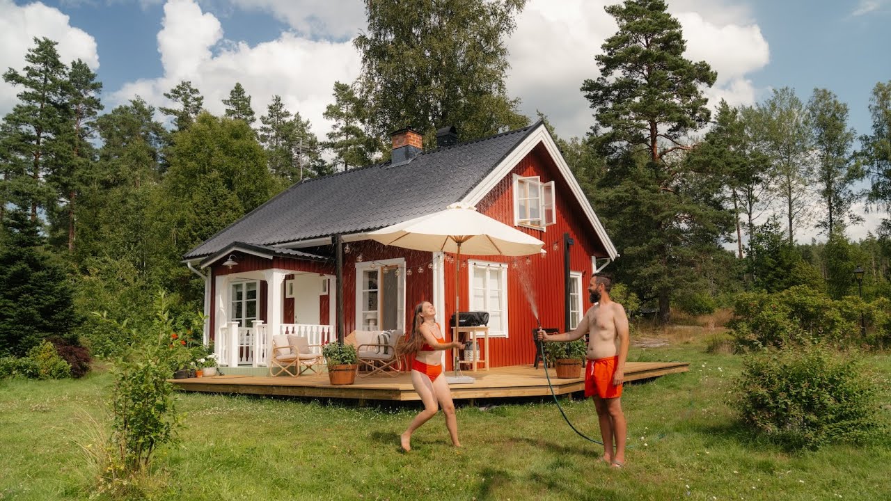 YouTube post by @OskartheExplorer for Soundstripe. Caption reads: HITZEWELLE IN SCHWEDEN 🥵 & unsere fertige....